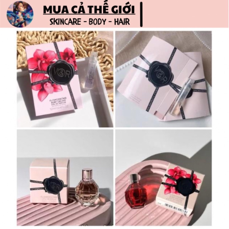 [GIẢM 5% ĐƠN 129K]Vial mẫu thử nước hoa FlowerBomb V&R