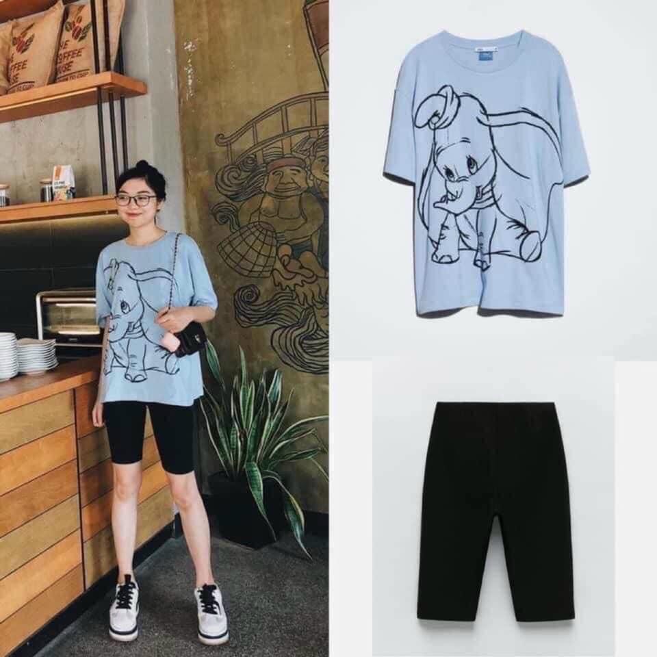 Quần Legging H.M Đen + Be