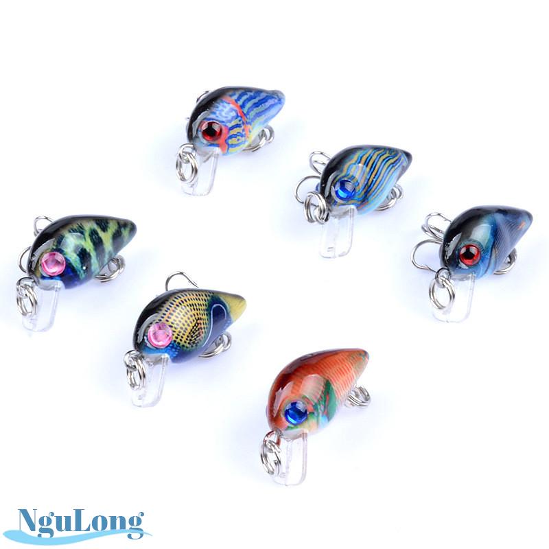 Combo 10 mồi giả ruồi nhỏ - Mồi giả chuyên bắt cá rô phi, rô ta, chuối, lóc, sộp, thiểu, ngão, chim