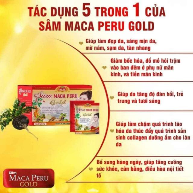 Sâm Maca Peru Gold