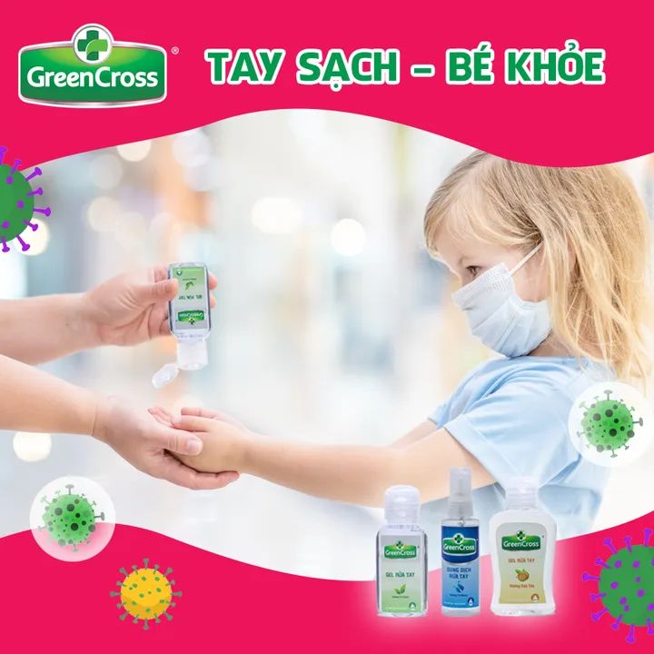 Combo 6 chai Nước Rửa Tay GREENCROSS  - chai 100ml