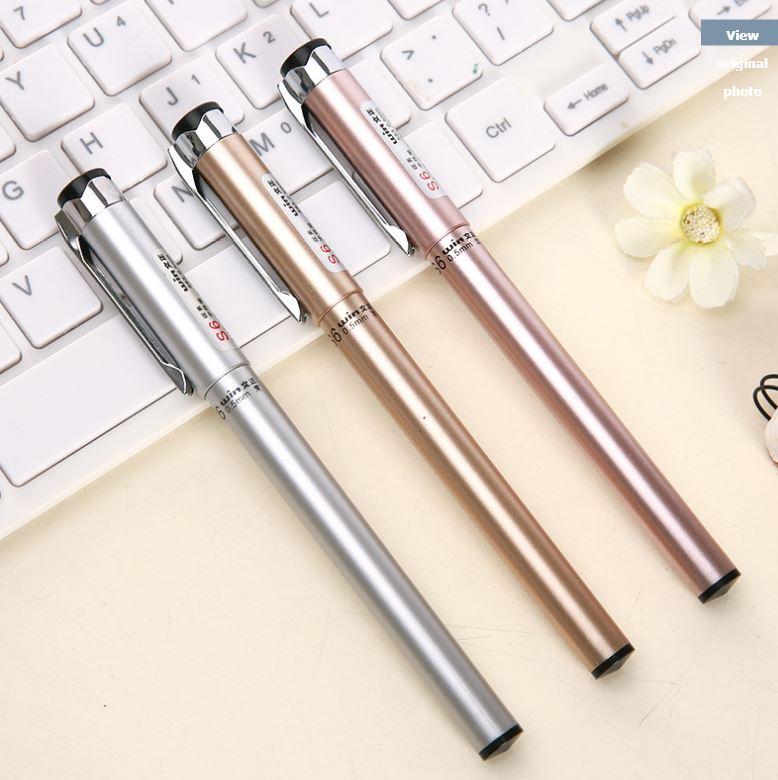 Combo 4 Bút ký Gel Winning WIN 583 S6 0.5mm mực đen