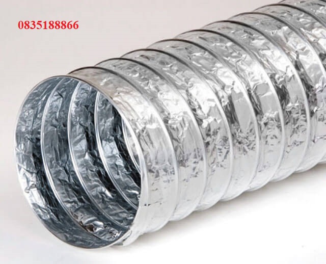 Ống gió mềm không bảo ôn, hút mùi phi 100 dài 8m