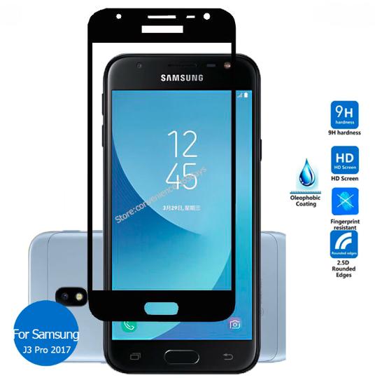 Cường lực full màn Samsung Galaxy J3 Pro 2017 (Đen)