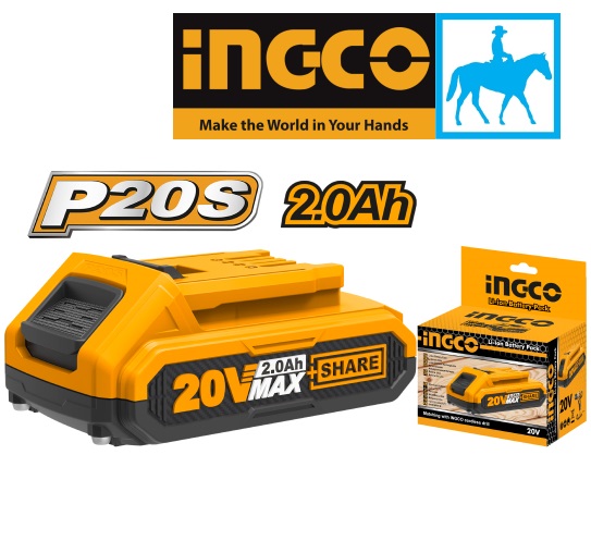Đế sạc nhanh pin 20v lithium-ion ingco fcli2001