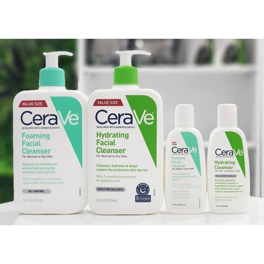 Sữa rửa mặt CeraVe Foaming Facial Cleanser (87mL)