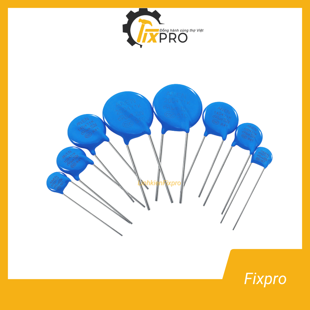 [10 chiếc] Tụ chống sét Varistor 7D151K 150V 7mm chất lượng tốt - Fixpro