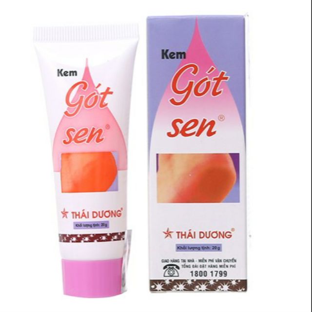 Kem bôi nứt gót chân Gót Sen Thái Dương ( tuýp 20g)