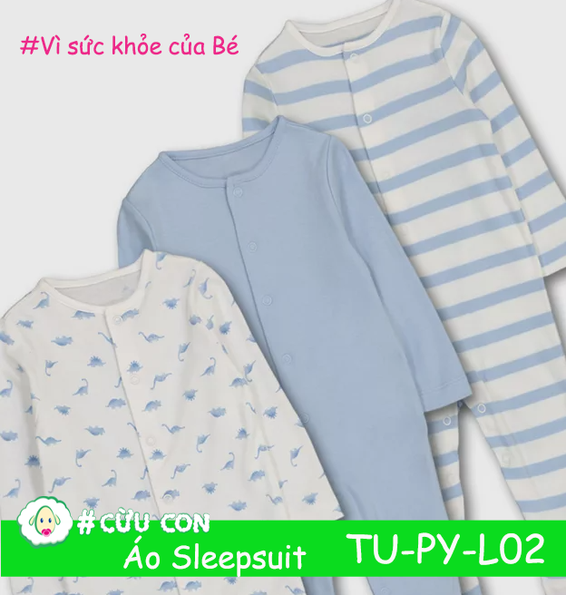 Set áo Sleepsuit TuClothing UK Auth - L02