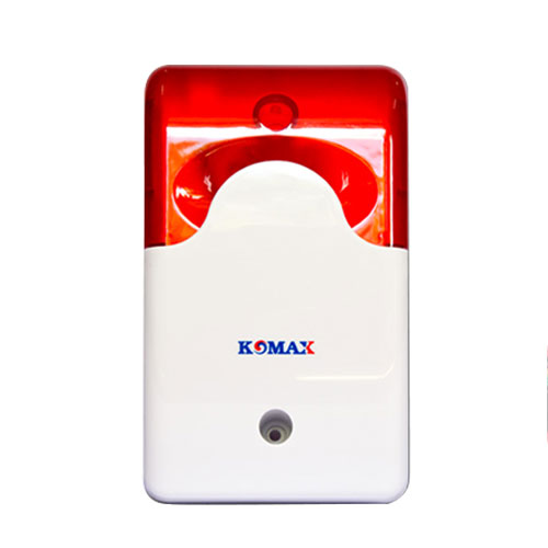 [BH 12 tháng] Còi hú kèm đèn chớp 220V Komax KM-A09