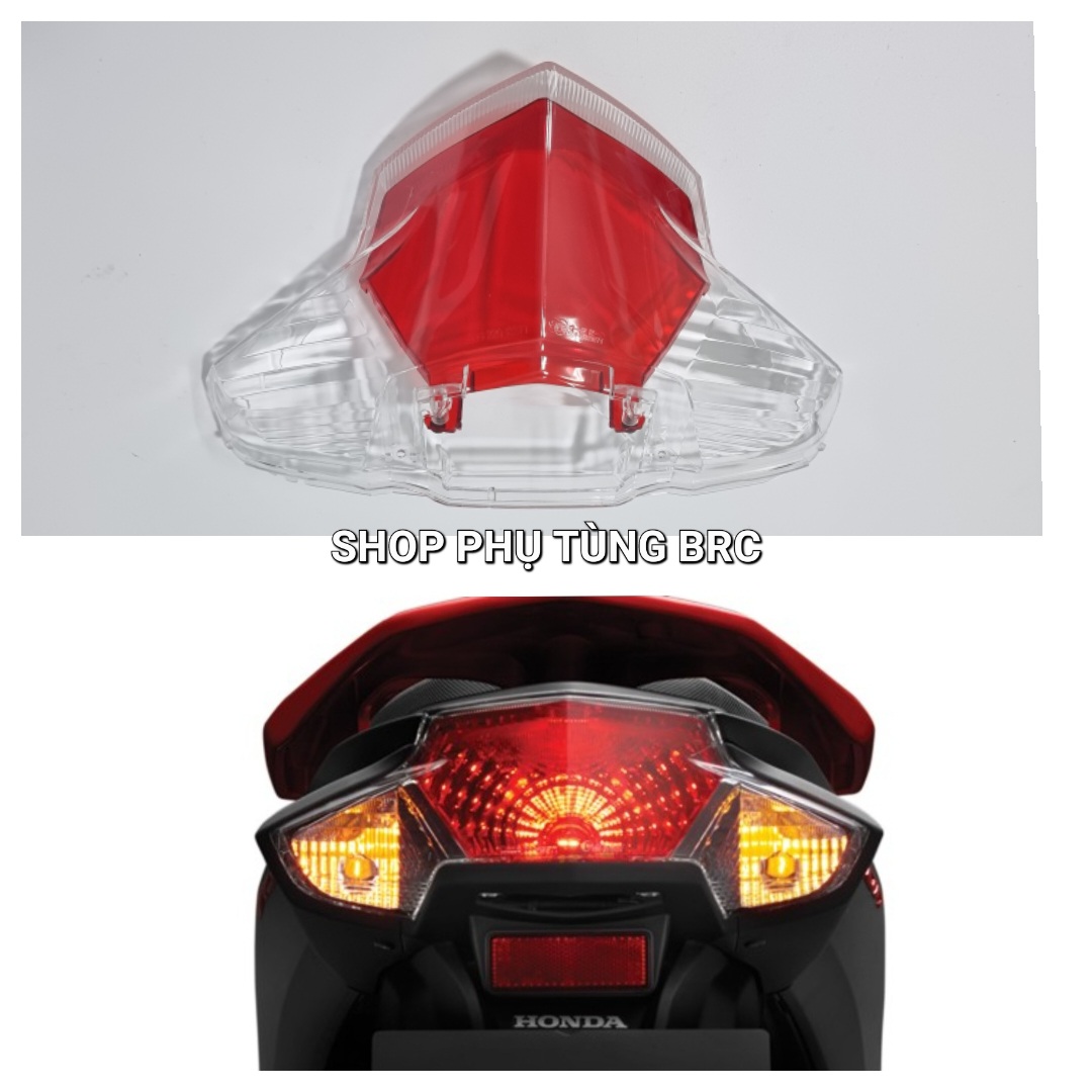 Chụp đèn hậu VISION 2014 - 2019 ( SP gồm: 1 cái chụp lớn màu trắng và 1 cái chụp nhỏ màu đỏ )