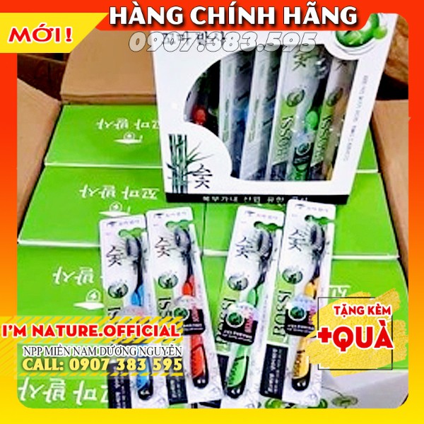 Bàn Chải Đánh Răng Than Tre Hoạt Tính Hàn Quốc