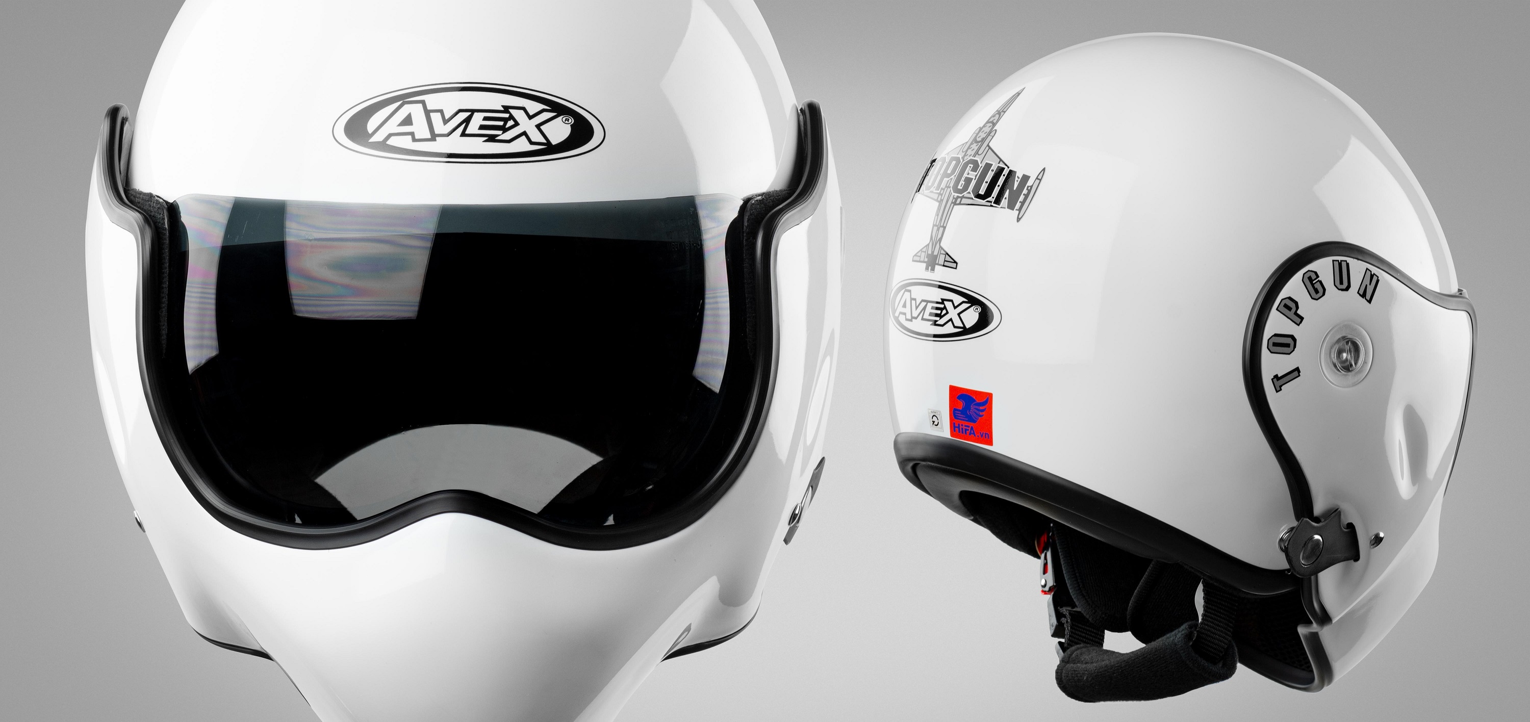 Mũ Bảo Hiểm Fullface Lật Hàm Avex Topgun