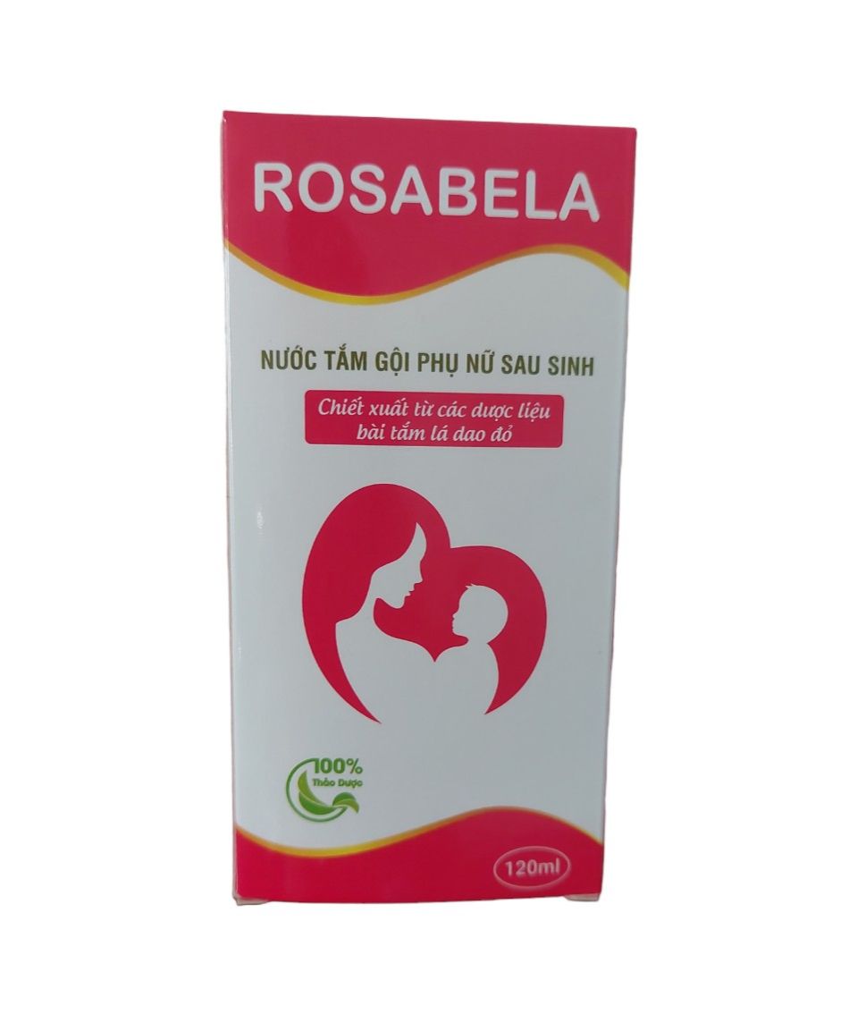 Nước tắm gội phụ nữ sau sinh Rosabella 120ml (Công thức người Dao Đỏ)