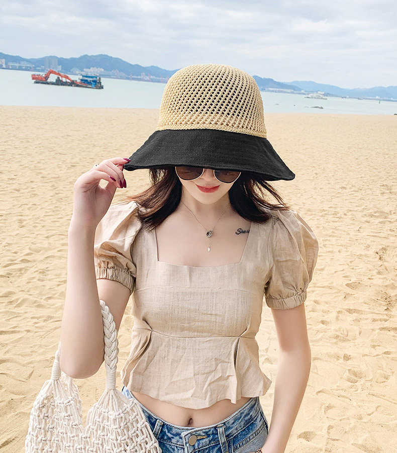 Nón Vành Rộng Style Cói Phối Nơ Cực Xinh - 100style