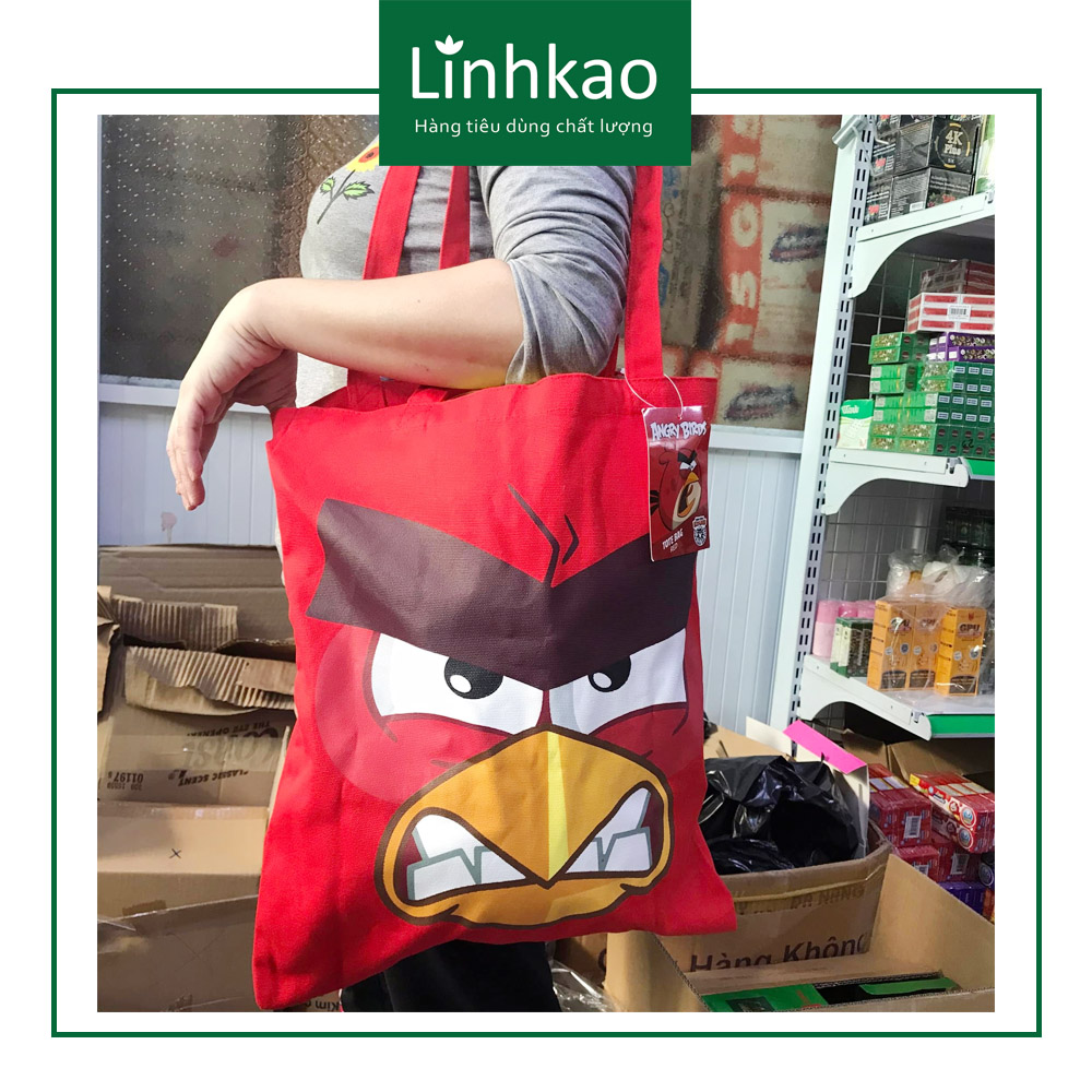 Túi vải tote Angry Birds Đỏ