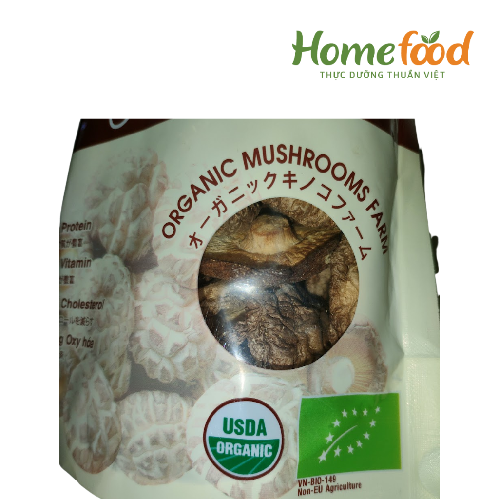 Nấm đông cô hữu cơ Phú Gia 100gr