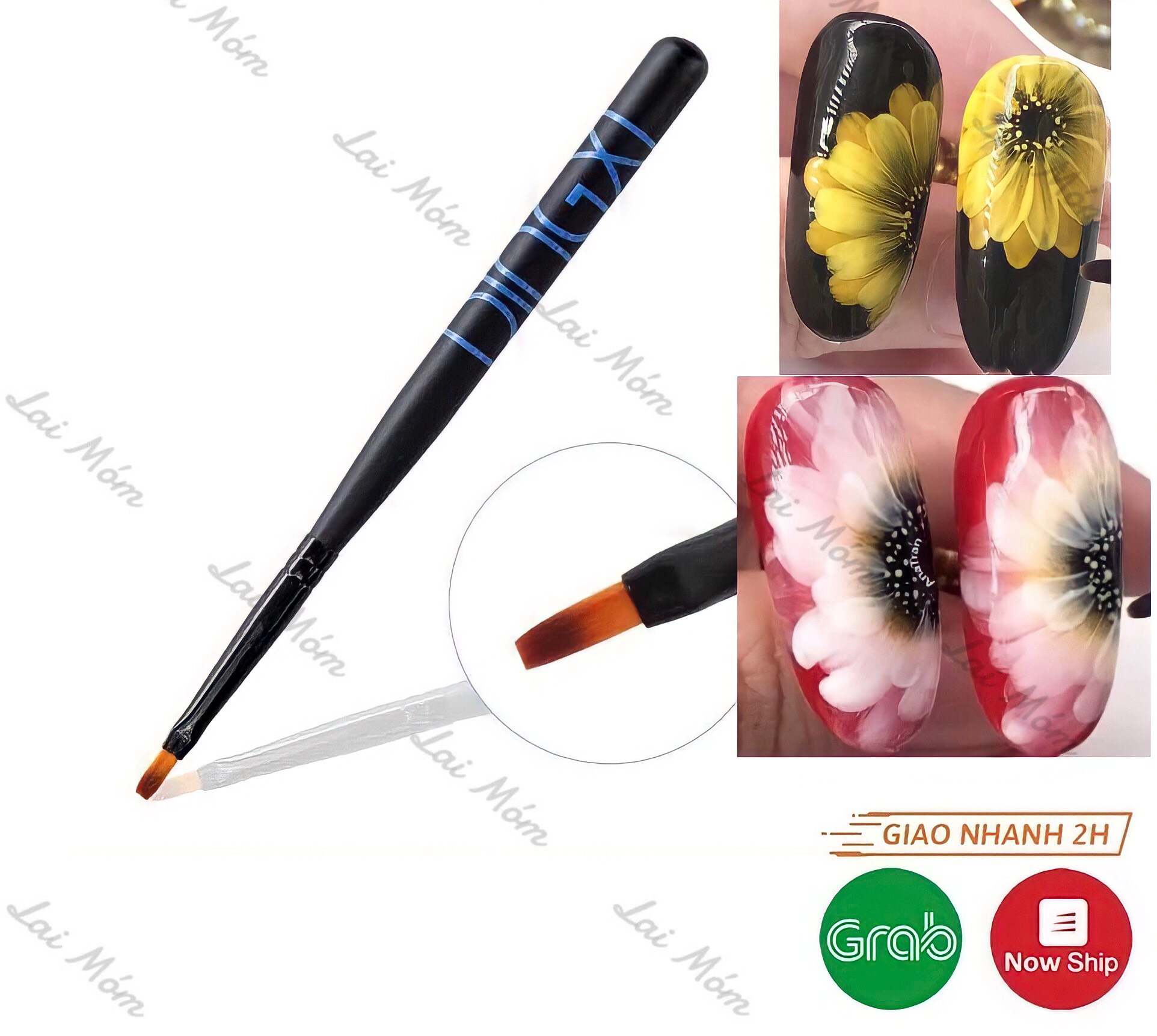 7 bước vẽ mẫu nail Hoa Cúc nhẹ nhàng, tinh tế – KellyPang Nail
