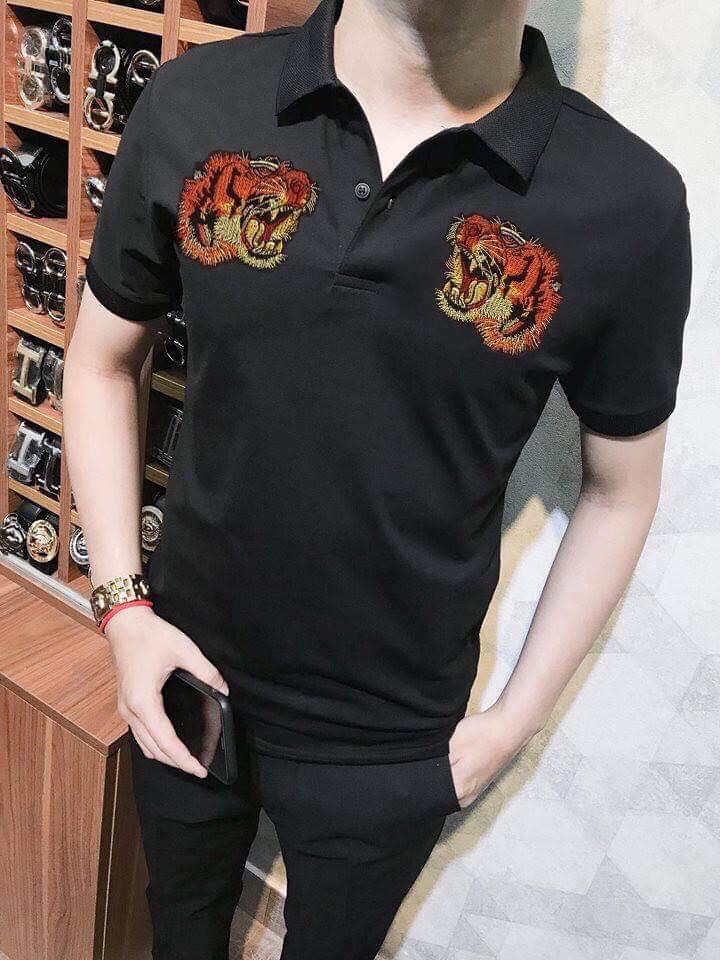 [HCM]ÁO THUN NAM THÊU ĐẦU HỔ SIÊU HOT