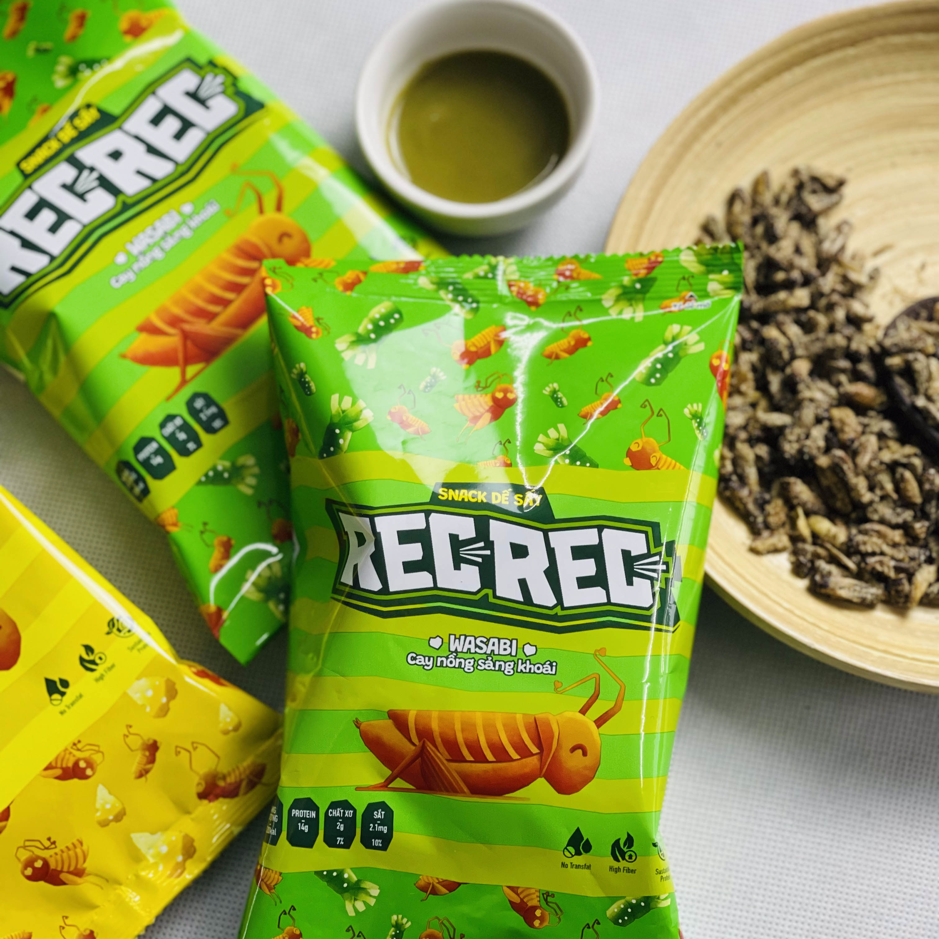 MUA 2 TẶNG 1 Snack dế sấy REC REC vị Phô mai - Giòn Giòn Ngon Ngon