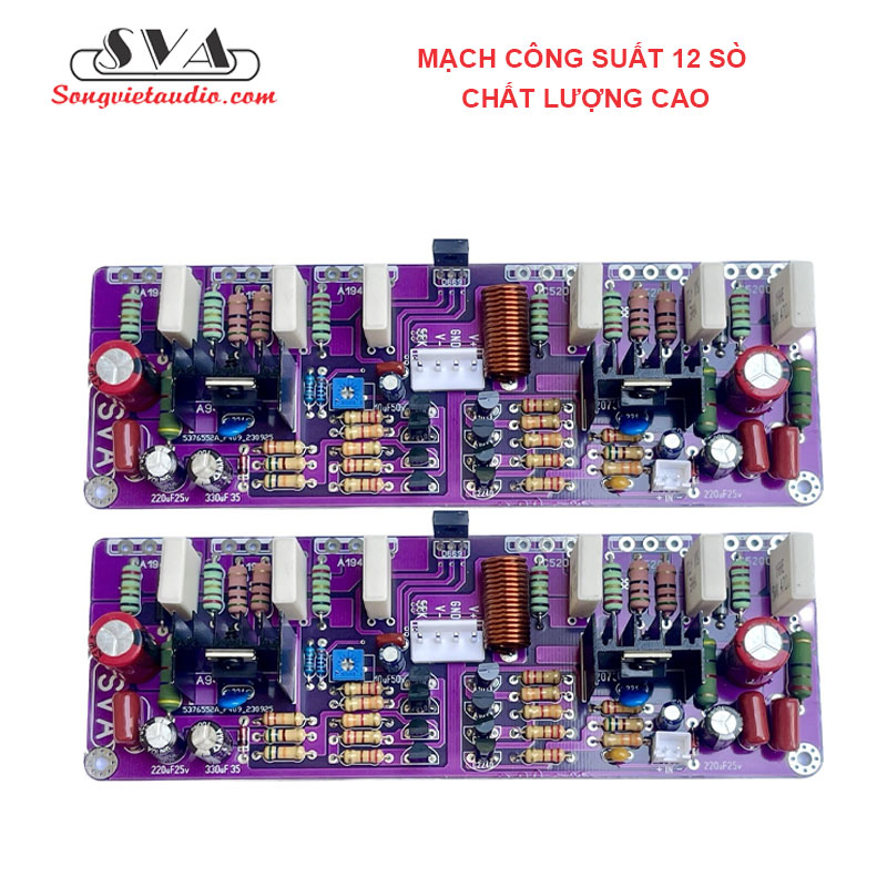 MẠCH CÔNG SUẤT 12 SÒ (2 KÊNH) - 1 CẶP