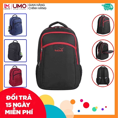 Balo Laptop Balos WYNN 15.6inch Unisex  Backpack - Balo Laptop Thời Trang Vải Trượt Nước, Khoá Kéo Hàn Quốc, 3 Màu Trung Tính Dễ Phối Đồ, Ngăn Chống Sốc Riêng Biệt, Độ Bền Cao, Nhiều Ngăn, Balo Học Sinh, Balo Laptop UMO, UMO.VN