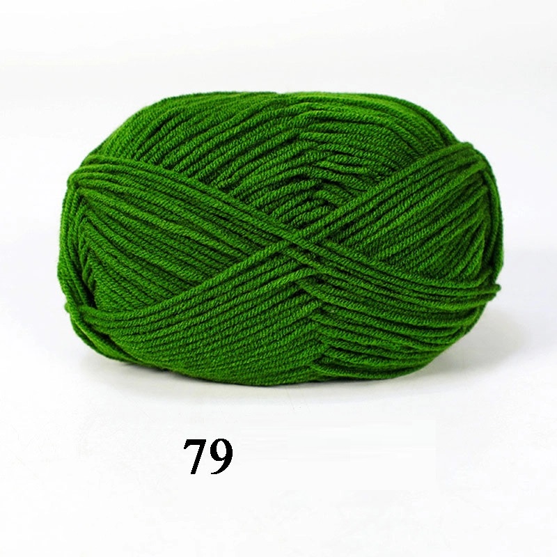 Len Milk Cotton 50g 86 màu - Móc hoa, móc thú...