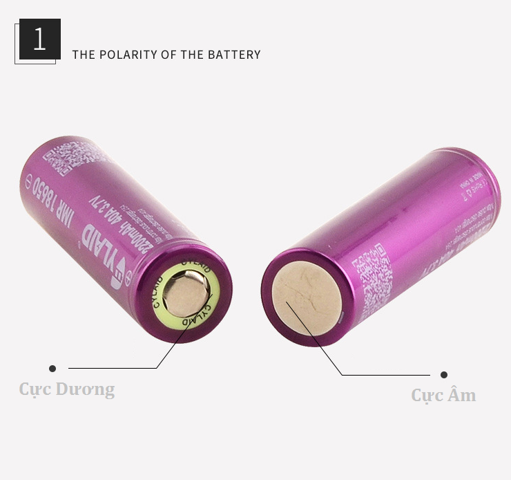 Pin 18650 CYLAID IMR 3.7v 2200mAh 40A