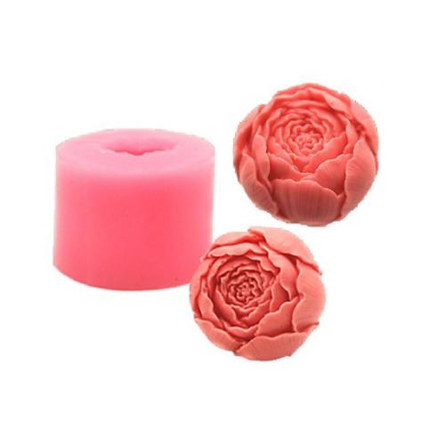 Khuôn silicon 4d rau câu làm bánh mẫu hoa hải đường MS218
