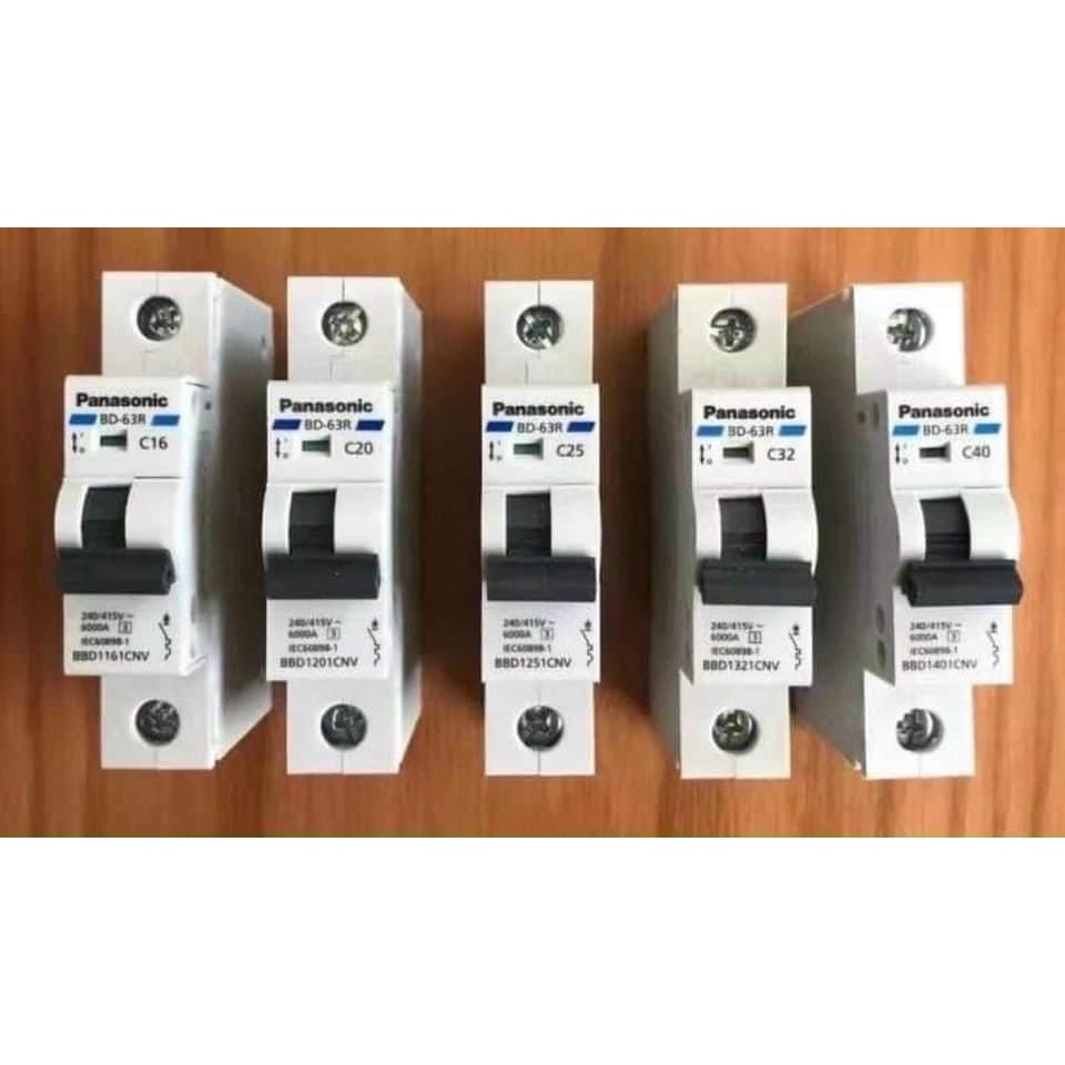 [PANASONIC] Át cài đơn - Át tép C16/C20/C25/C32/C40/C63