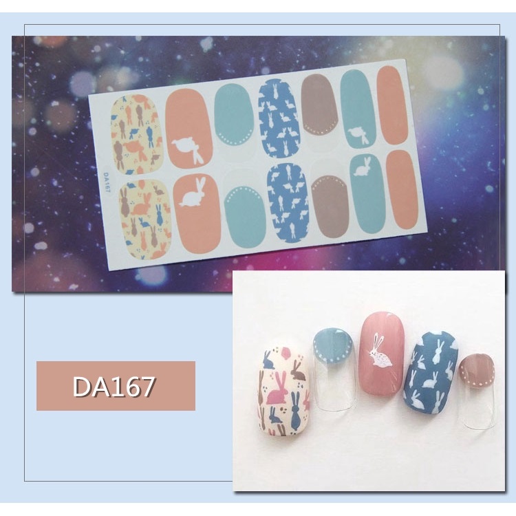 Set 14 Nhãn Dán Móng, Sticker Dán Móng Nghệ Thuật mẫu mới 💖💖💖
