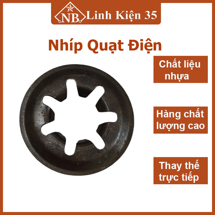 Nhíp quạt, phe chặn bạc quạt với khung động cơ