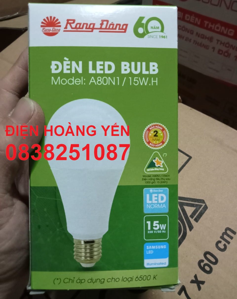 [HCM]Bóng đèn LED TRÒN 15W RẠNG ĐÔNG