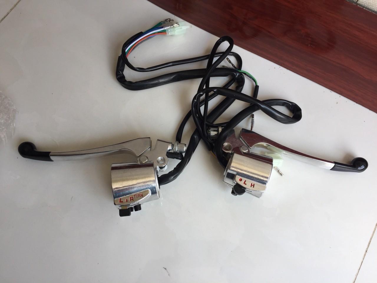 cùm đèn honda 67 - có đề và nút pha cos