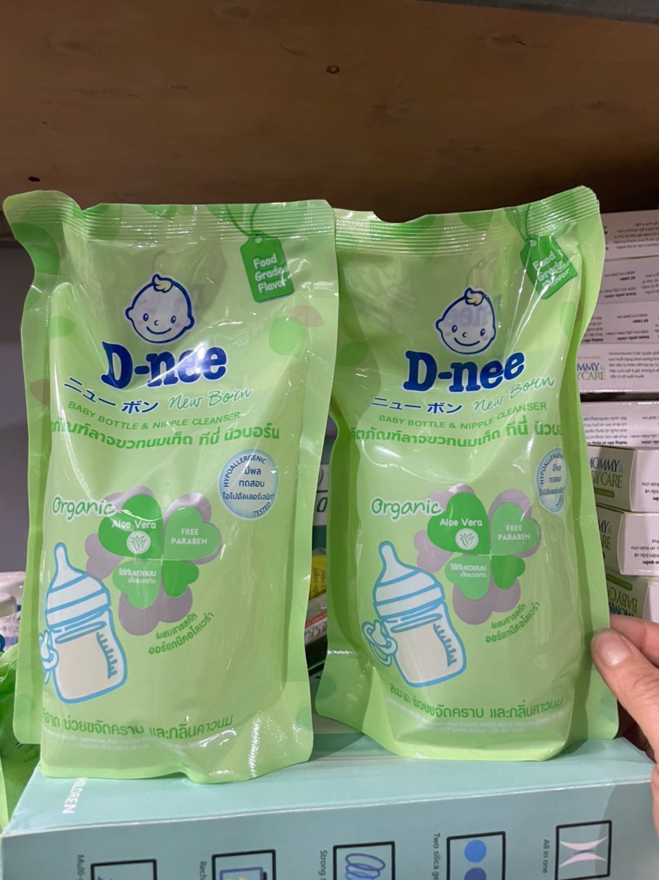 [ MẪU MỚI] Nước rửa bình sữa Dnee Organic Túi 600ml, Chai 620ml Thái Lan