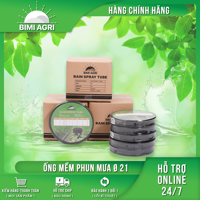 Ống Mềm Phun Mưa Phi 21-27-34-42