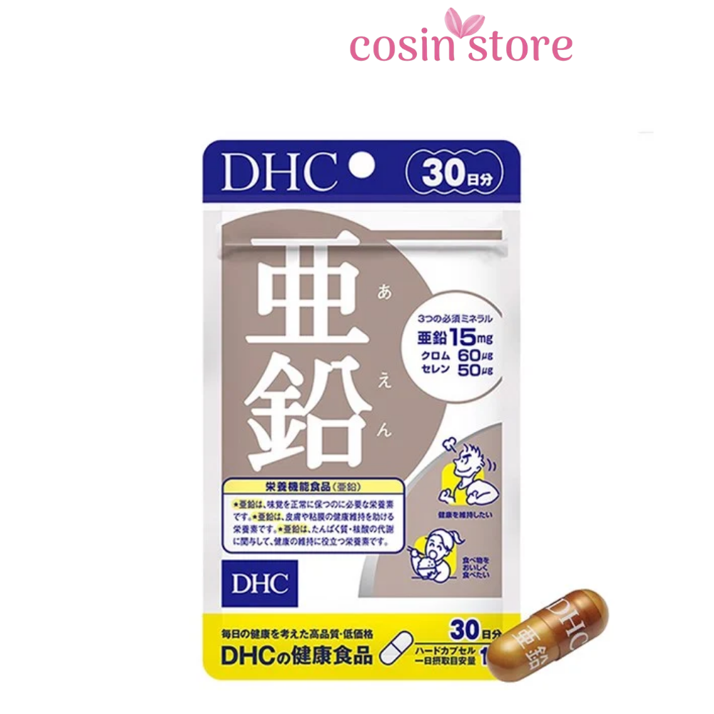 Viên uống kẽm DHC Zinc 15 viên 30 viên 15 Ngày 30 ngày dùng chính hãng Nhật Bản - Hỗ trợ tăng sức đề kháng - Cosin Store