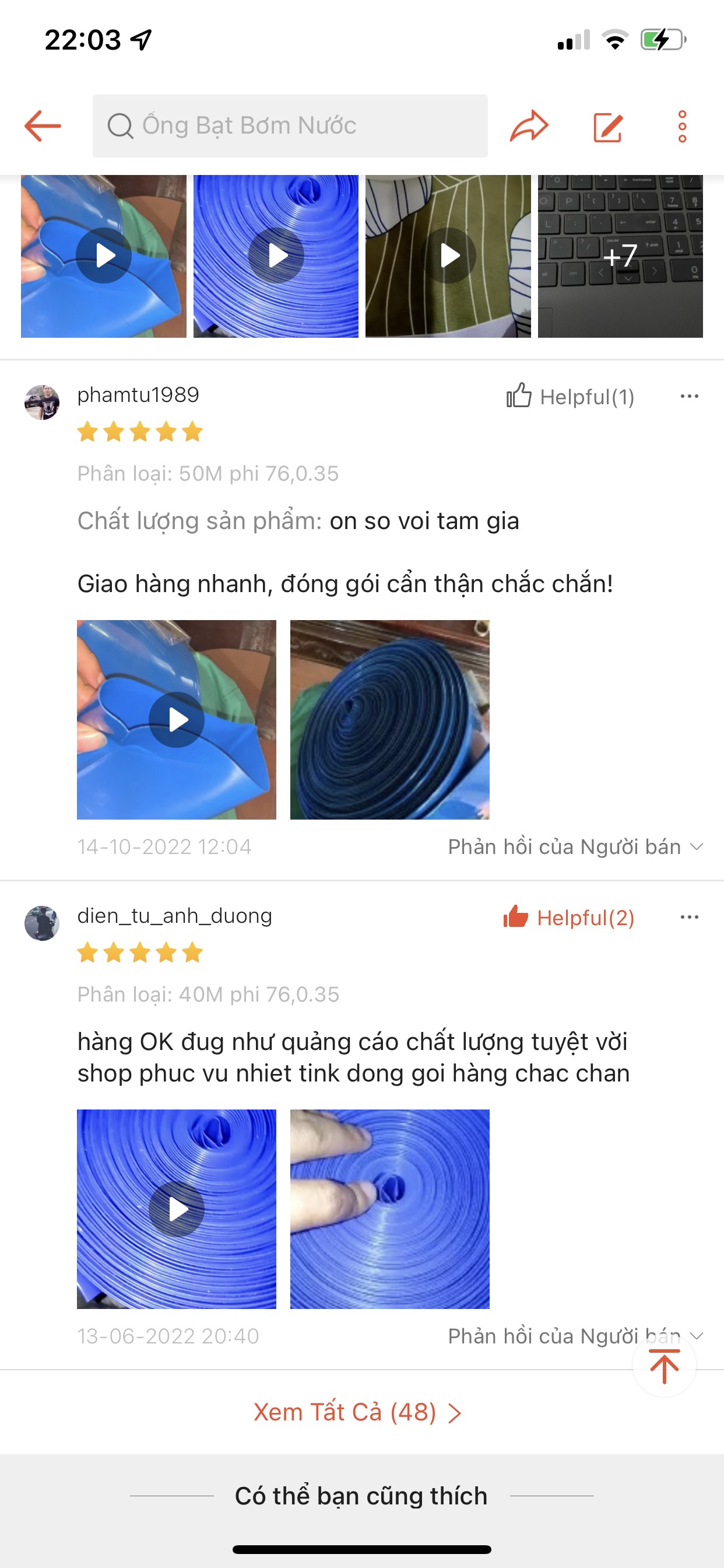 10 mét ống dẫn nước phi 48-60-76-90-110