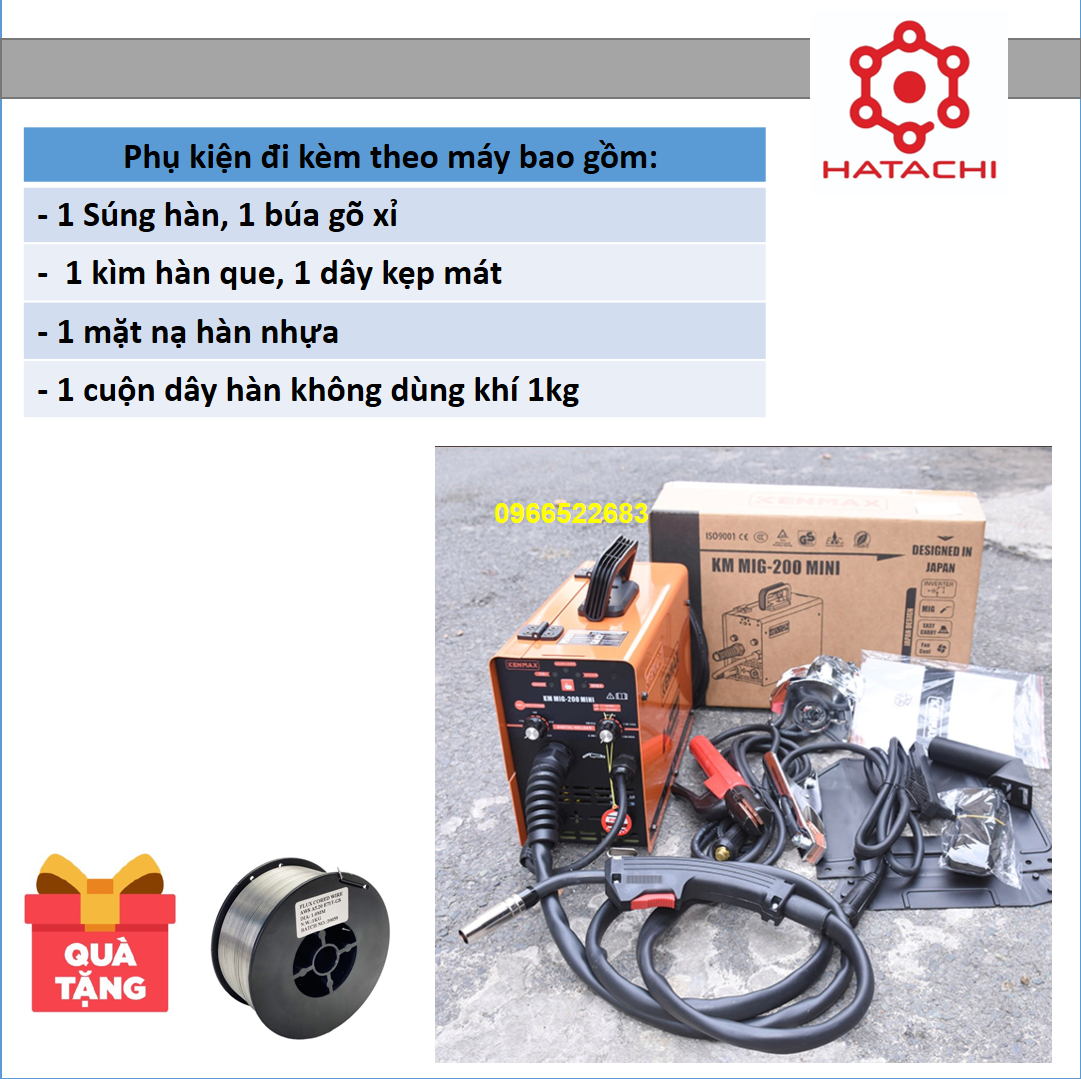 Máy hàn | Máy hàn Mig Kenmax 200 - 3 chức năng