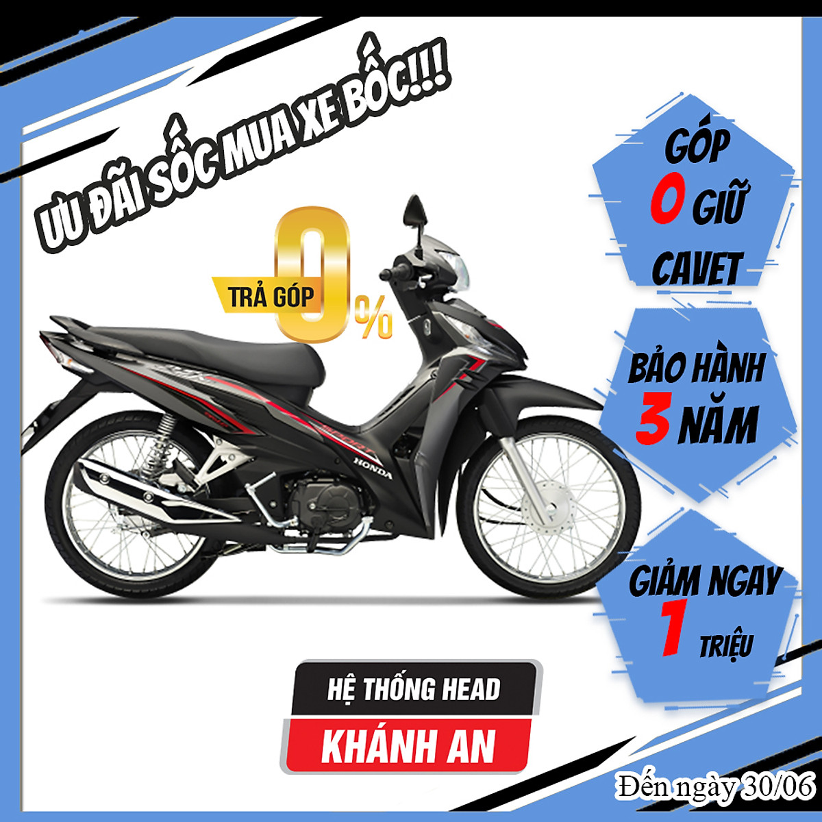 Xe máy Honda Wave RSX Fi 2023 - Vành nan hoa phanh cơ