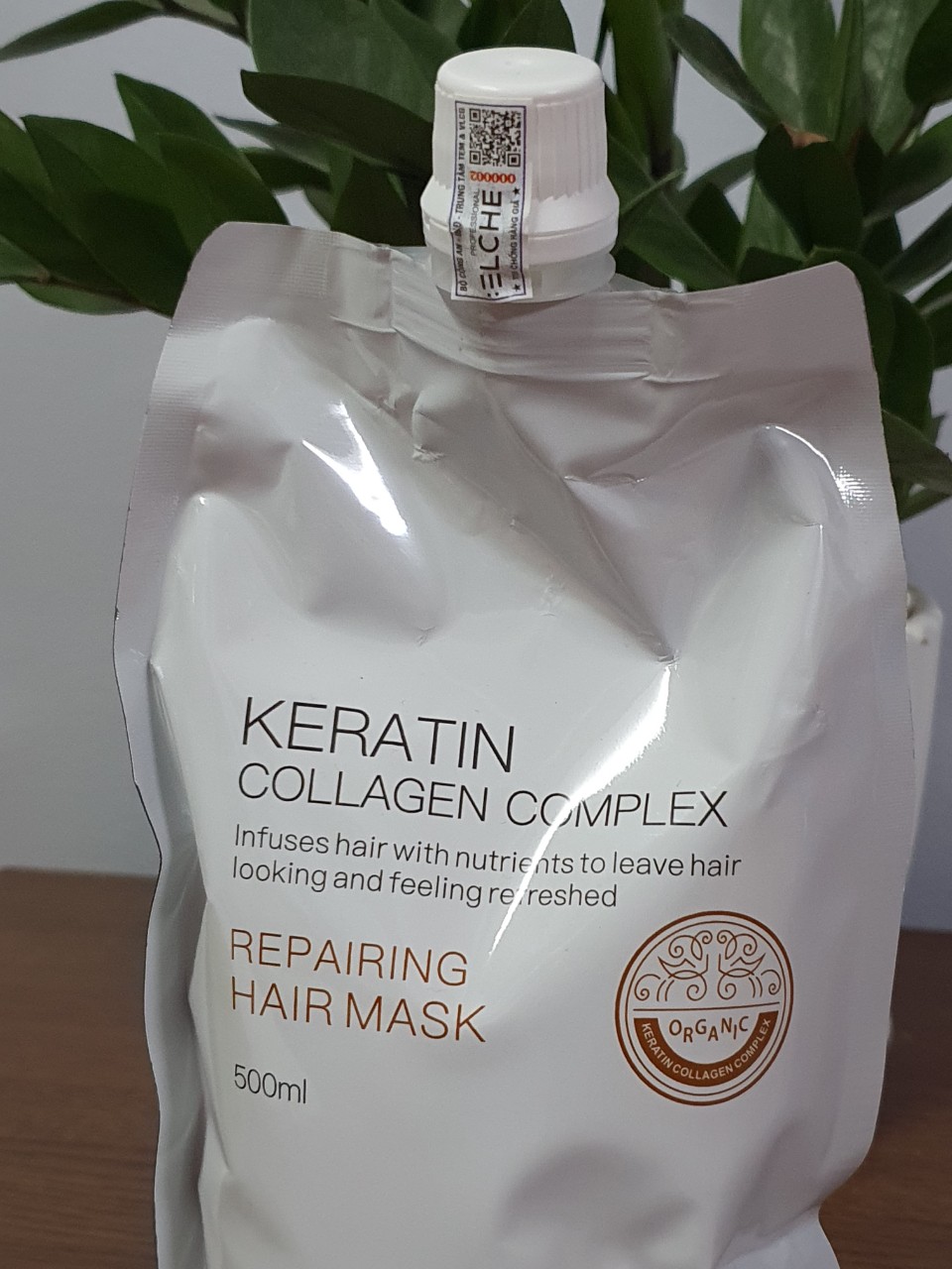 Mặt nạ hấp tóc Keratin Collagen Complex Elche 500ml