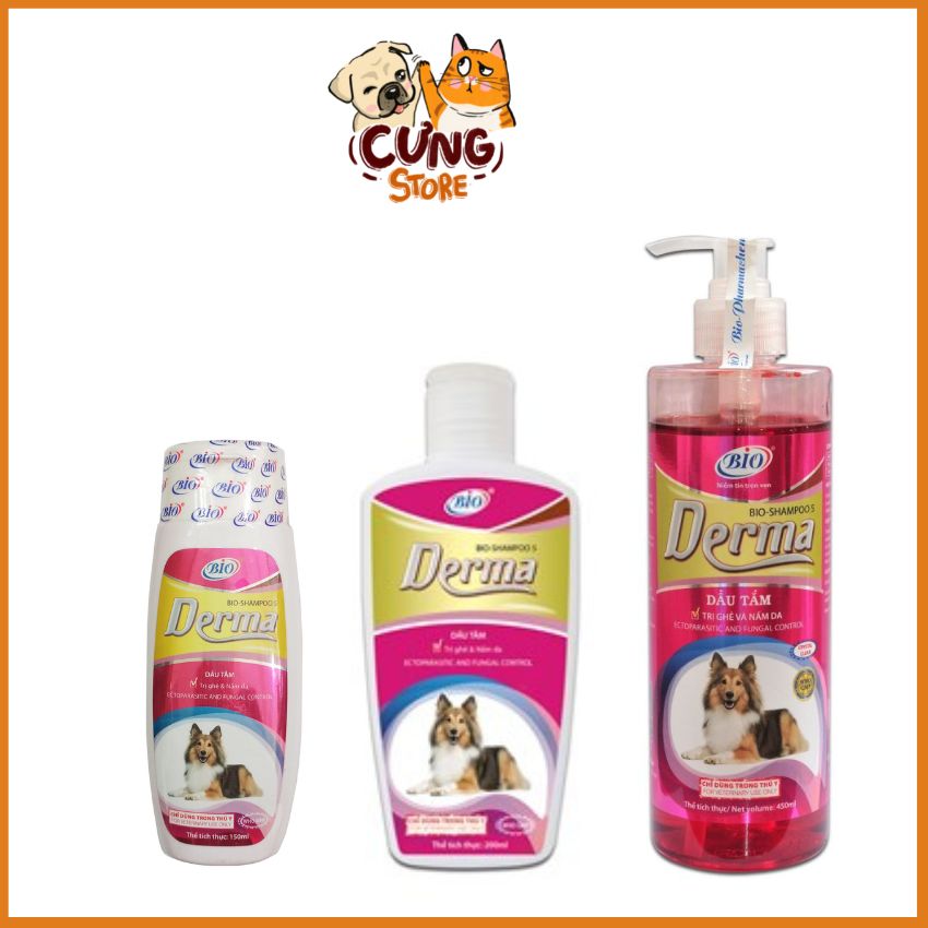 Sữa tắm Dầu tắm cho chó mèo Bio Derma dành cho chó poodle nâu chó lông