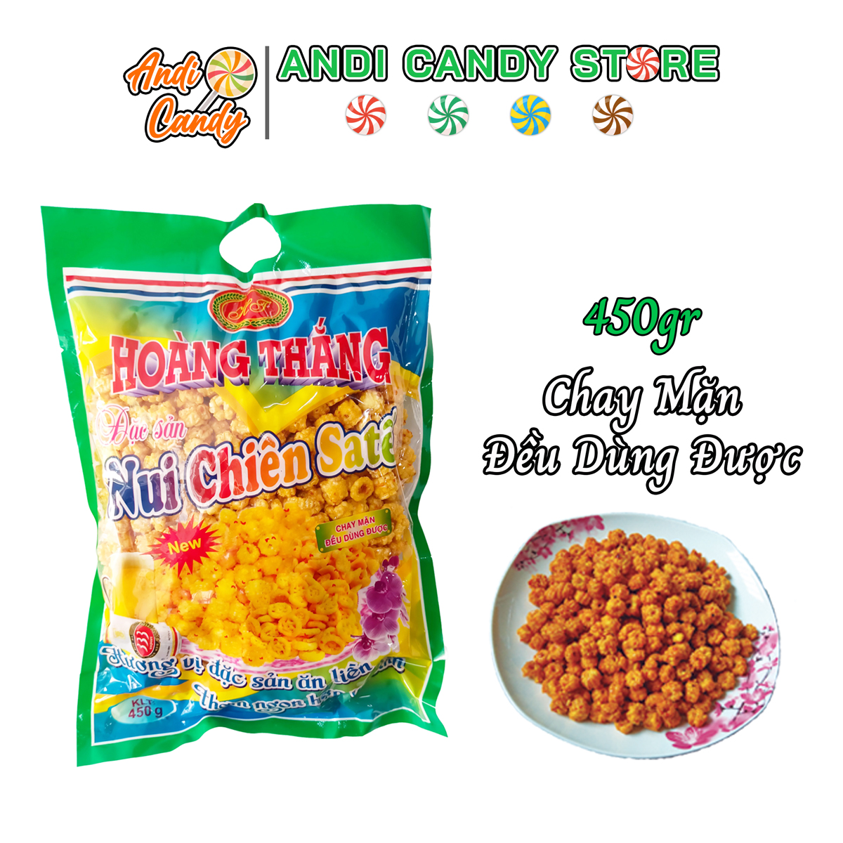Snack Nui Chiên Satế Hoàng Thắng