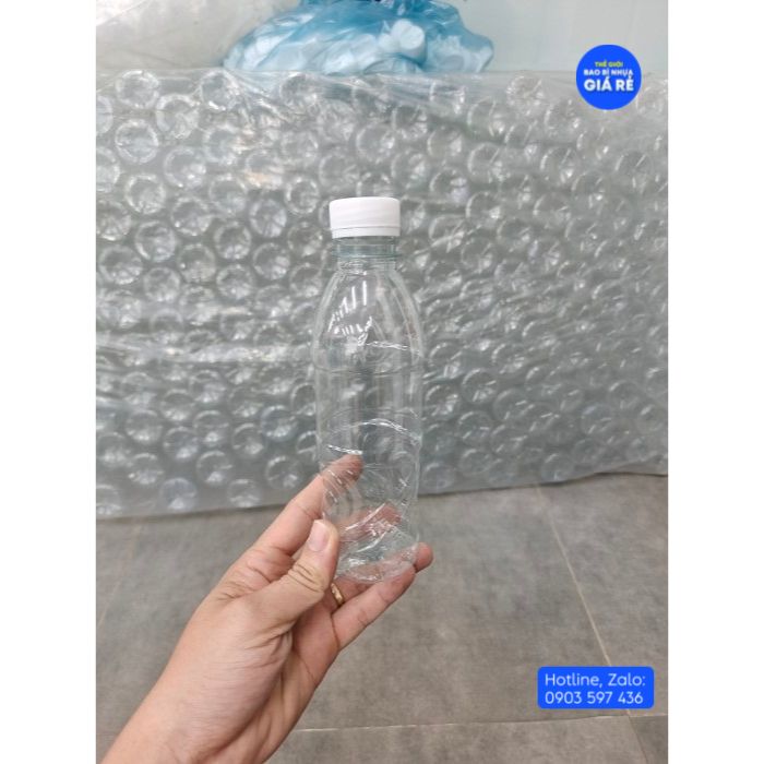[ HCM - 20 chai ] Chai nhựa 330ml (có nắp) đựng sữa ,sâm, trà sữa