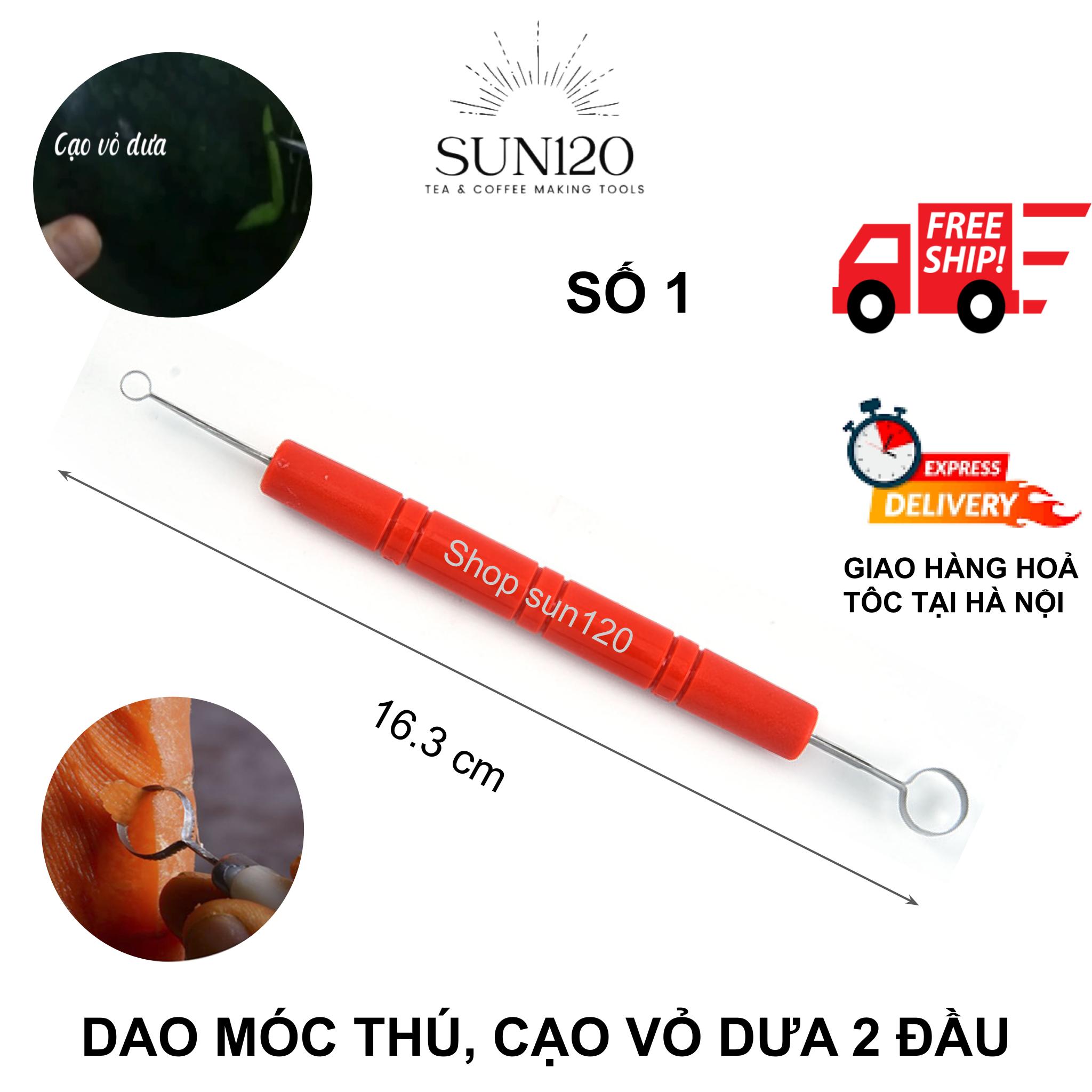 Dụng cụ cạo vỏ dưa hấu, dao móc thú 2 đầu, dao đi nét tỉa hoa quả