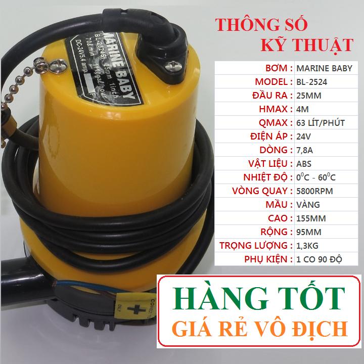 Bơm chìm 24v - 5.4a