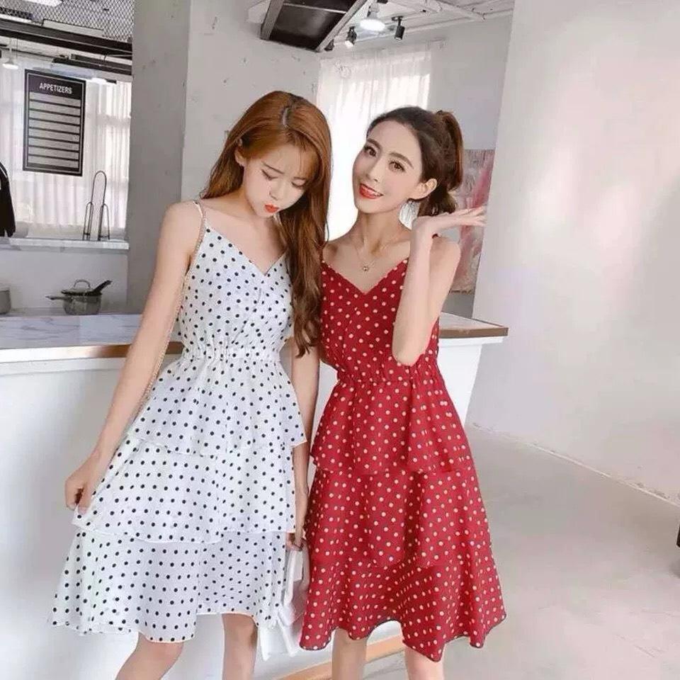 ĐẦM 2 DÂY CHẤM BI MỚI NHẤT 2019 DT