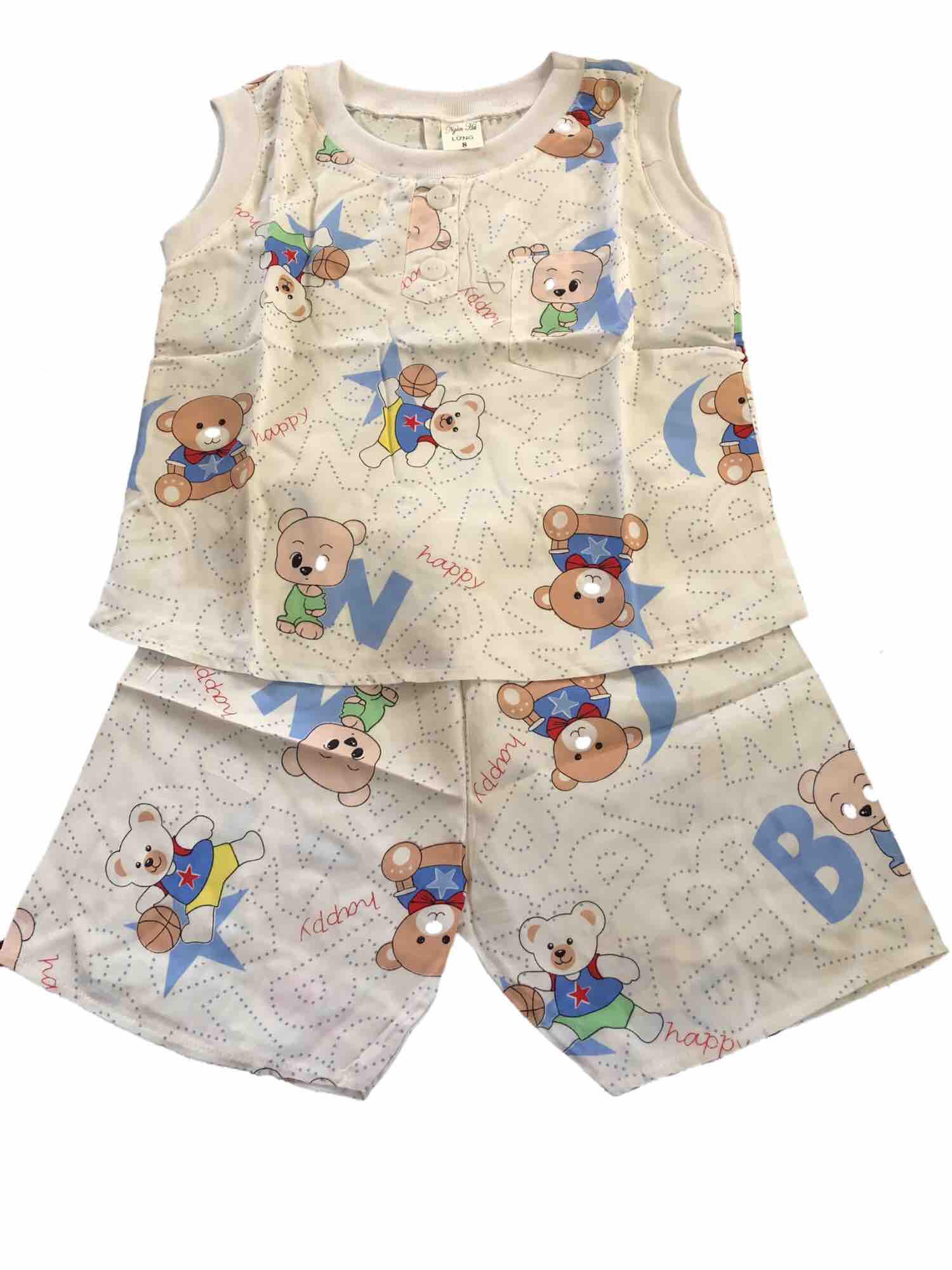 Combo 3 bộ tole (lanh) bé trai, size từ 15-18 kg