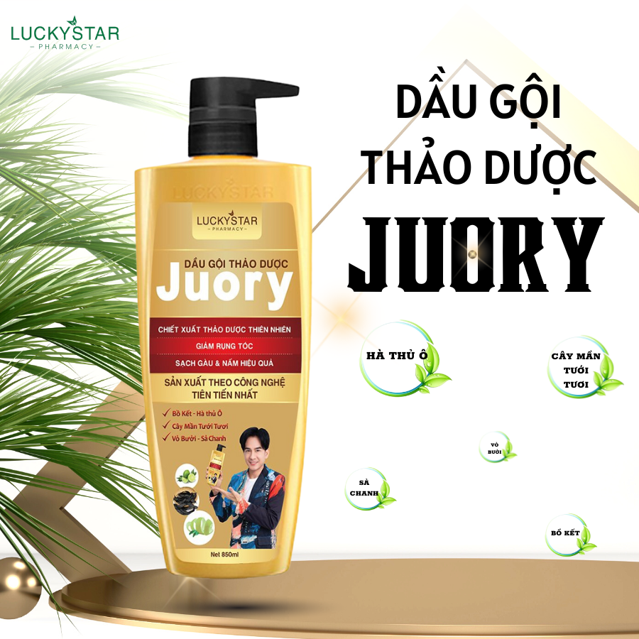 Dầu Gội Thảo Dược Juory 850ml - Lucky Star