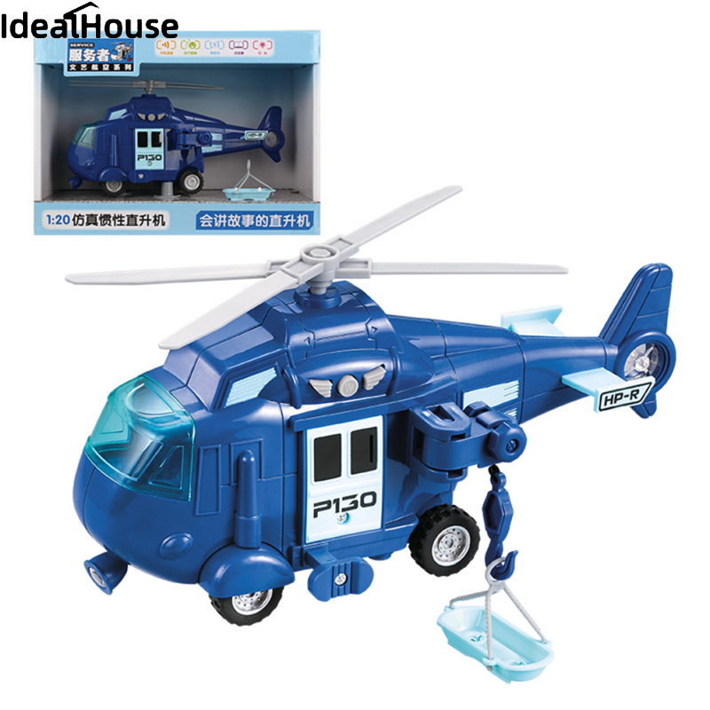 IDealHouse Aircraft Plane Model Toys With Sound Light Music Kids Early Education Learning Toy